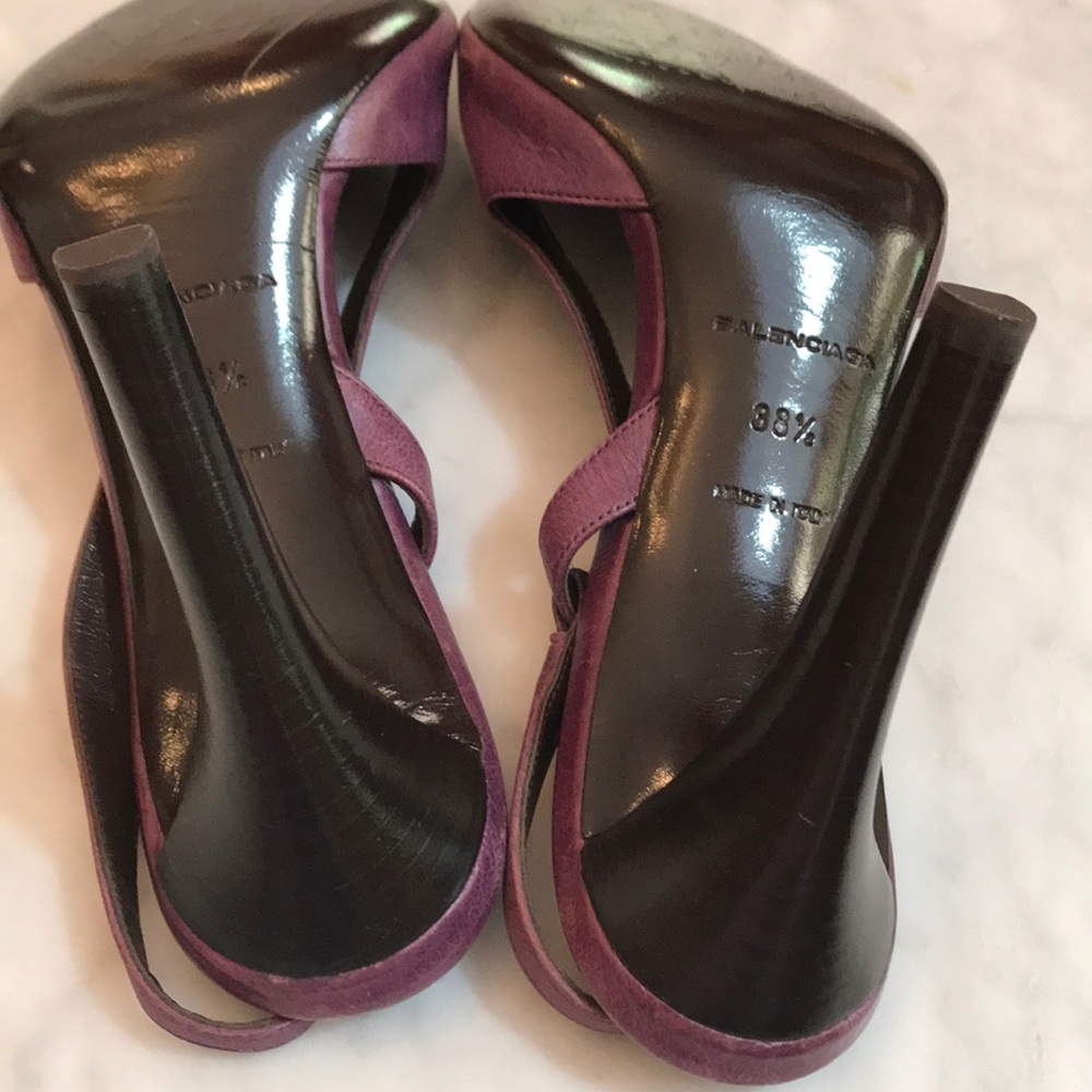 EUC authentic Balenciaga purple sling back sandal - Picture 8 of 8